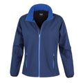 Navy - Royal - Front - Result Womens-Ladies Core Printable Softshell Jacket