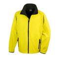 Yellow - Black - Front - Result Mens Core Printable Softshell Jacket