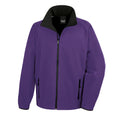 Purple - Black - Front - Result Mens Core Printable Softshell Jacket