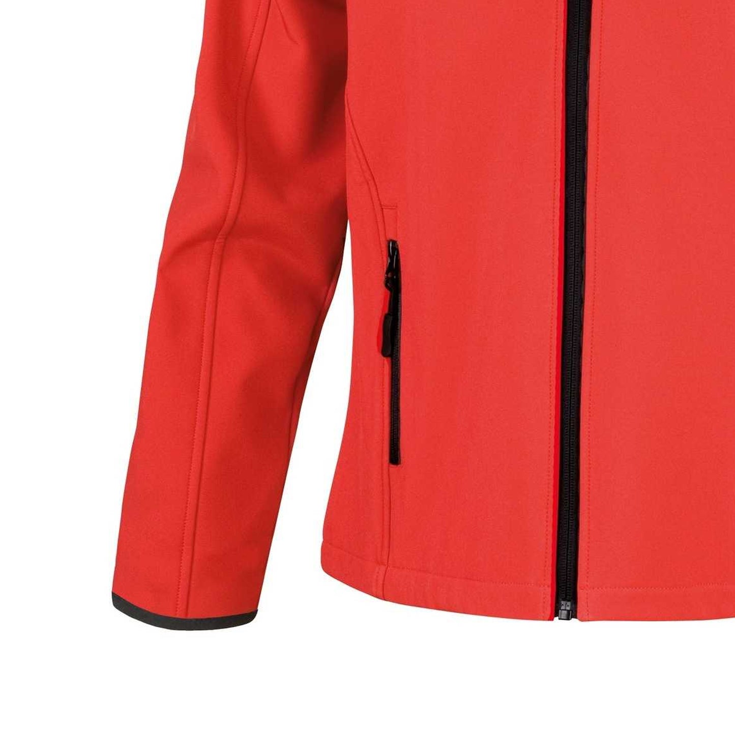 Red - Black - Back - Result Mens Core Printable Softshell Jacket