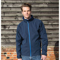 Navy - Royal - Back - Result Mens Core Printable Softshell Jacket