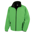 Vivid Green - Black - Front - Result Mens Core Printable Softshell Jacket