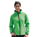 Vivid Green - Black - Back - Result Mens Core Printable Softshell Jacket