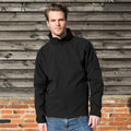 Black - Black - Back - Result Mens Core Printable Softshell Jacket