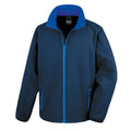 Navy - Royal - Front - Result Mens Core Printable Softshell Jacket