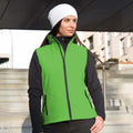 Vivid Green - Black - Back - Result Core Womens-Ladies Printable Softshell Bodywarmer
