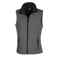 Charcoal - Black - Front - Result Core Womens-Ladies Printable Softshell Bodywarmer