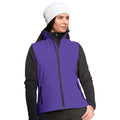 Purple - Black - Back - Result Core Womens-Ladies Printable Softshell Bodywarmer