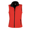 Red - Black - Front - Result Core Womens-Ladies Printable Softshell Bodywarmer