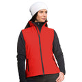 Red - Black - Back - Result Core Womens-Ladies Printable Softshell Bodywarmer