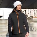 Black - Orange - Back - Result Core Womens-Ladies Printable Softshell Bodywarmer