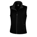 Black - Black - Front - Result Core Womens-Ladies Printable Softshell Bodywarmer