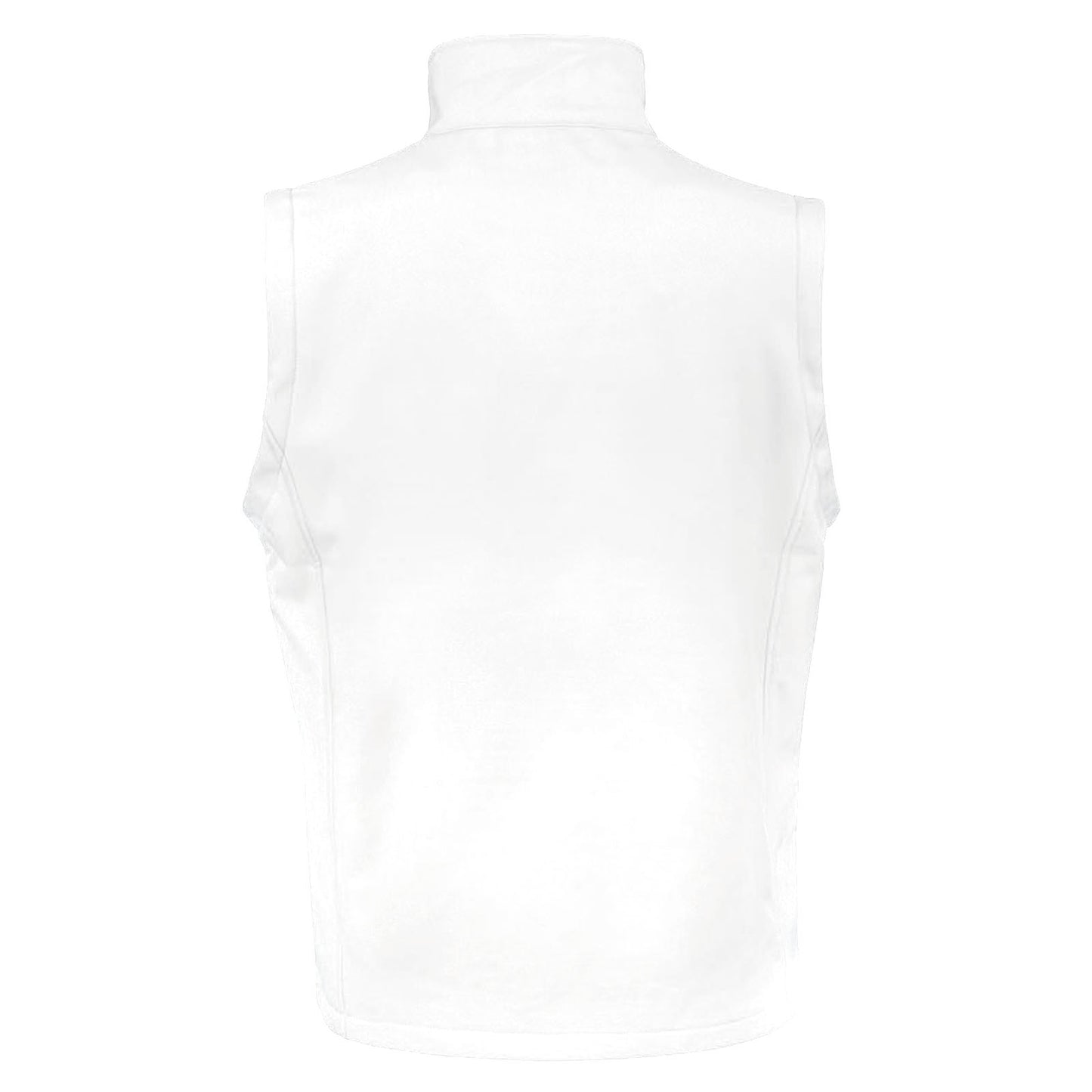 White - Black - Side - Result Mens Core Printable Softshell Bodywarmer