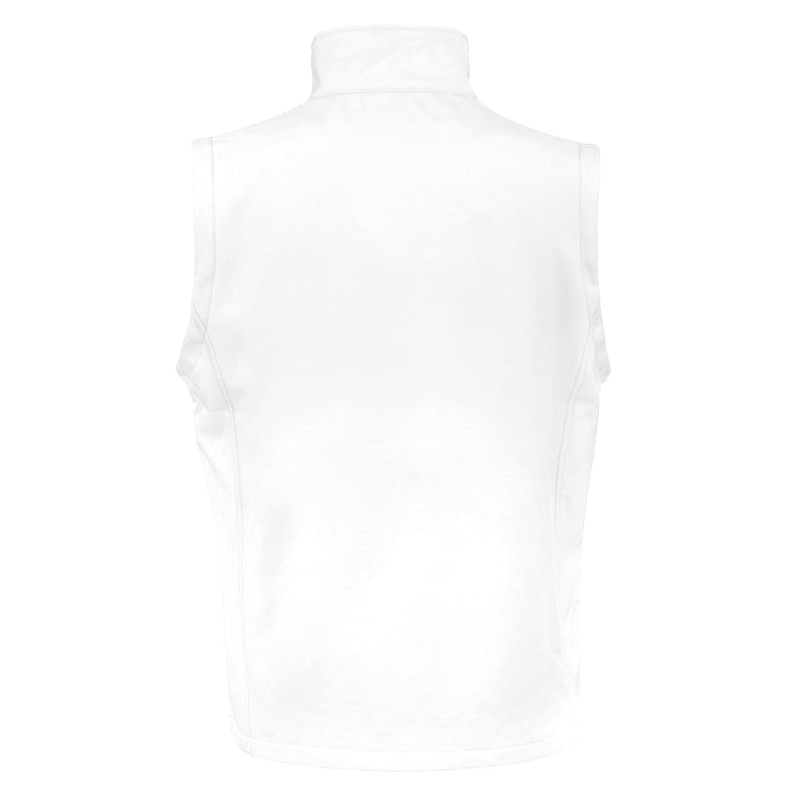 White - Black - Side - Result Mens Core Printable Softshell Bodywarmer