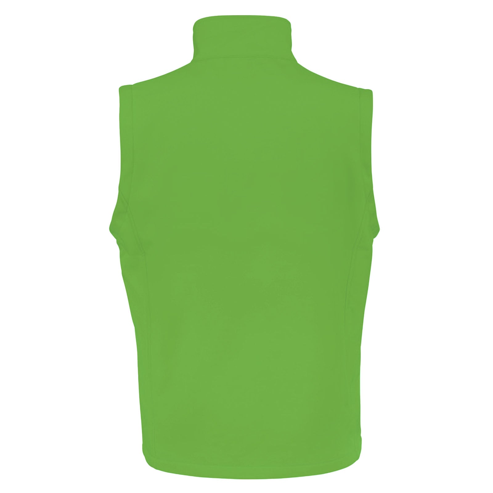 Vivid Green - Black - Side - Result Mens Core Printable Softshell Bodywarmer