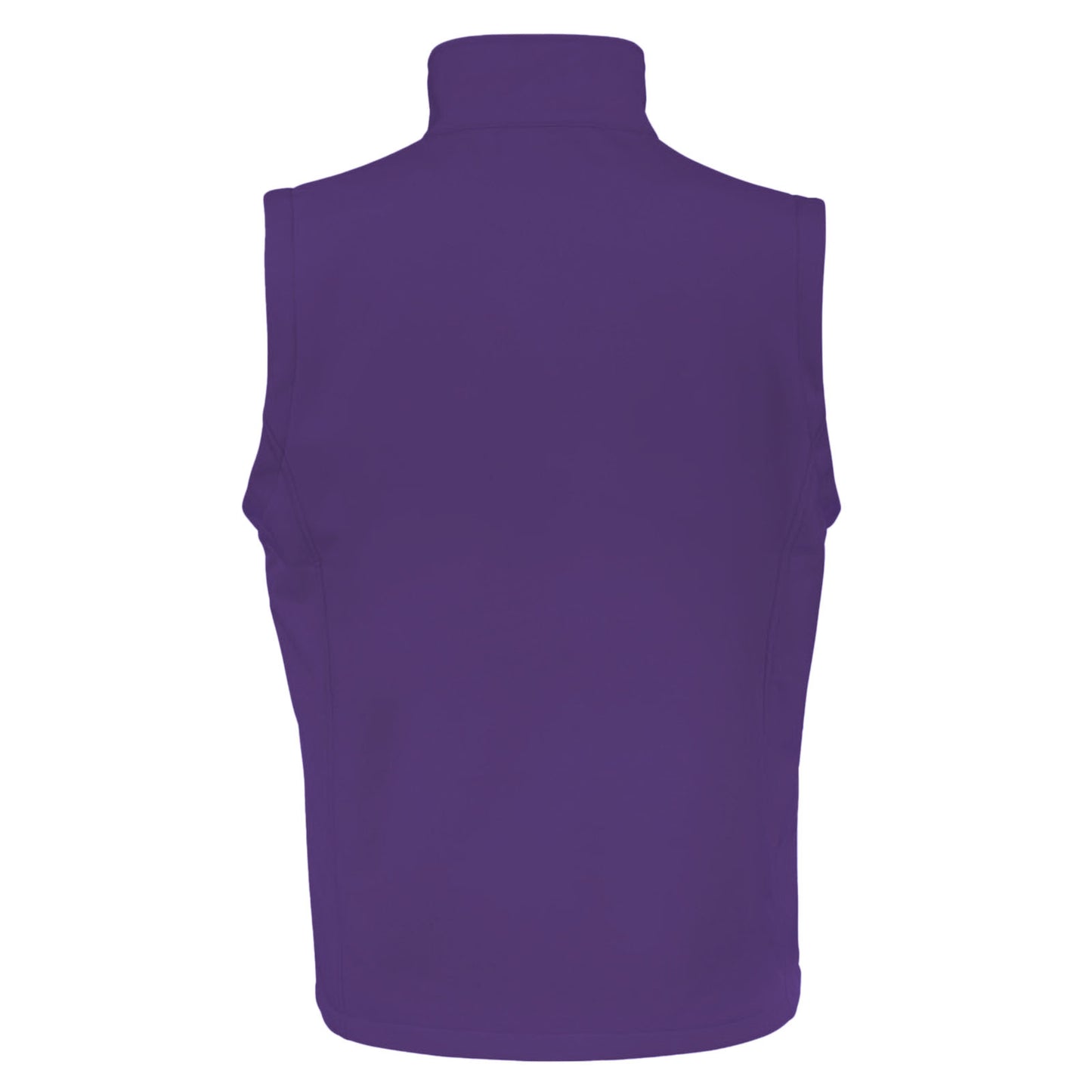 Purple - Black - Back - Result Mens Core Printable Softshell Bodywarmer