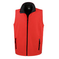 Red - Black - Front - Result Mens Core Printable Softshell Bodywarmer