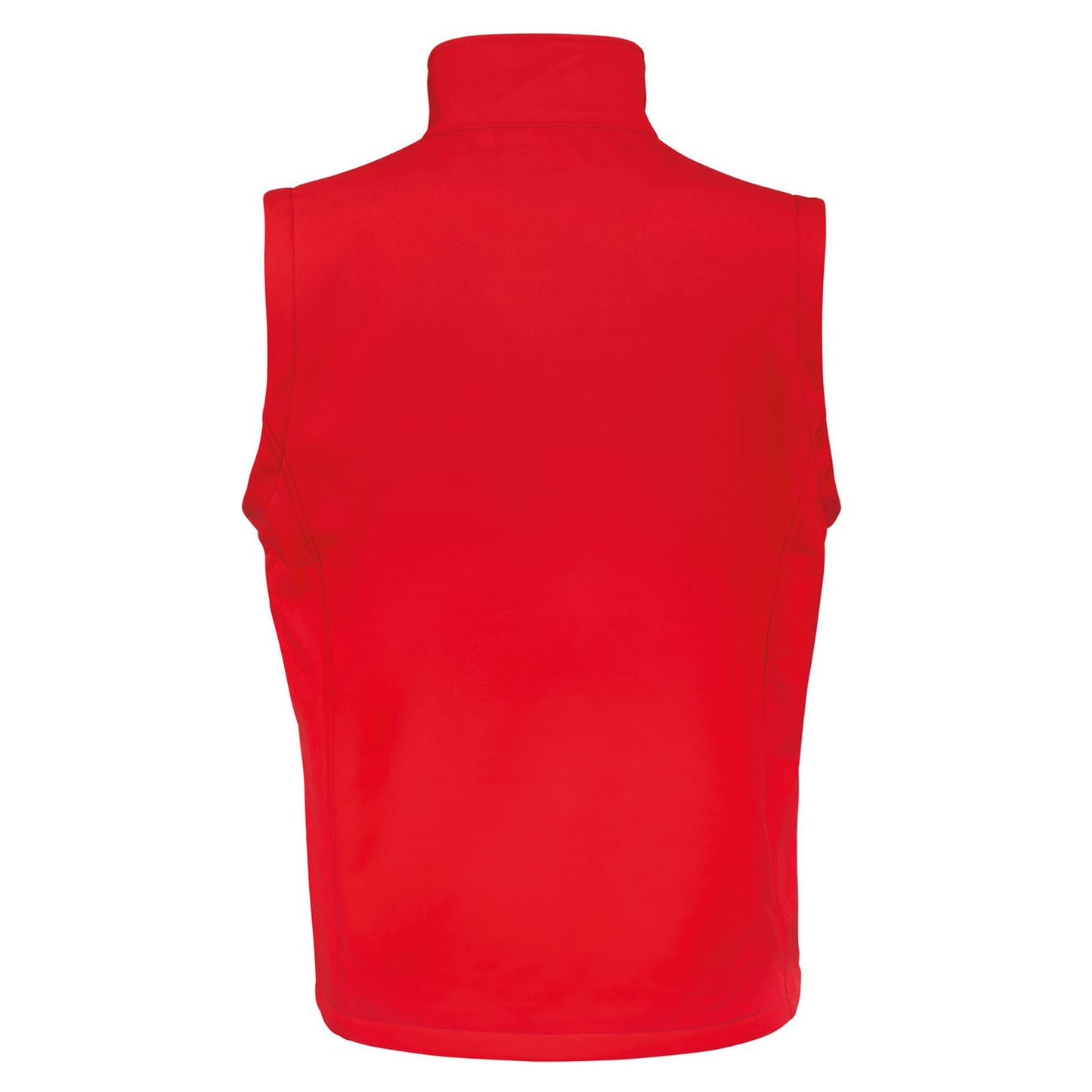 Red - Black - Back - Result Mens Core Printable Softshell Bodywarmer