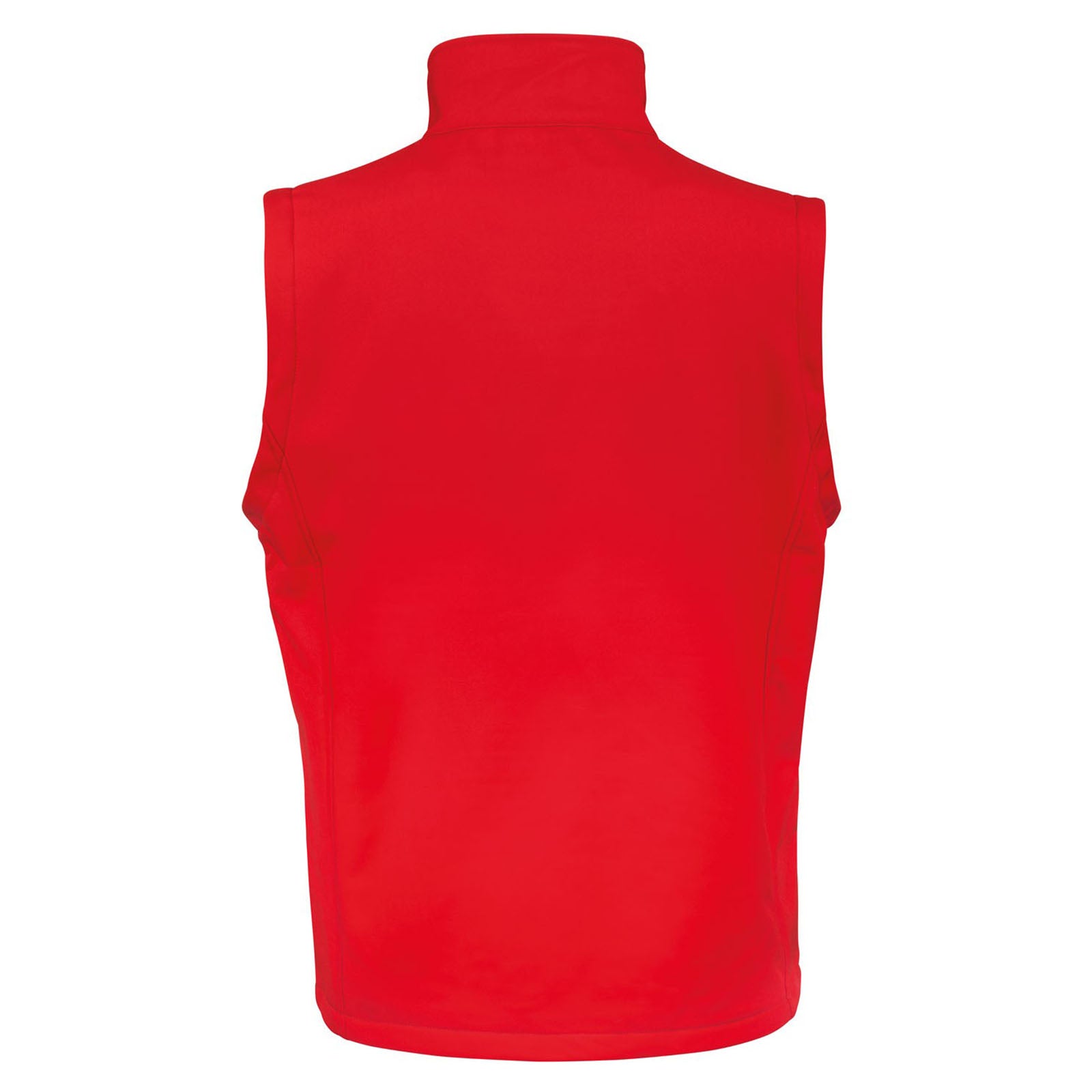 Red - Black - Back - Result Mens Core Printable Softshell Bodywarmer