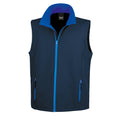 Navy - Royal - Front - Result Mens Core Printable Softshell Bodywarmer