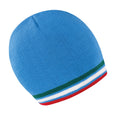 Blue - Green - White - Red - Front - Result Unisex Winter Essentials National Beanie Hat