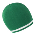 Emerald - White - Front - Result Unisex Winter Essentials National Beanie Hat