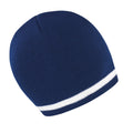 Navy - White - Front - Result Unisex Winter Essentials National Beanie Hat