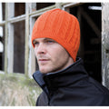 Burnt Orange - Back - Result Unisex Winter Essentials Mariner Knitted Hat