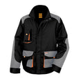 Black - Grey - Orange - Front - Result Mens Work-Guard Lite Workwear Jacket (Breathable And Windproof)
