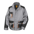 Grey Black - Orange - Front - Result Mens Work-Guard Lite Workwear Jacket (Breathable And Windproof)