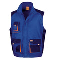 Royal - Navy - Orange - Front - Result Mens Work-Guard Lite Workwear Gilet - Bodywarmer (Breathable And Windproof)