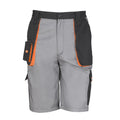 Grey - Black - Orange - Front - Result Unisex Work-Guard Lite Workwear Shorts (Breathable And Windproof)