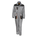 Grey - Black - Orange - Front - Result Unisex Work-Guard Lite Workwear Coverall (Breathable And Windproof)