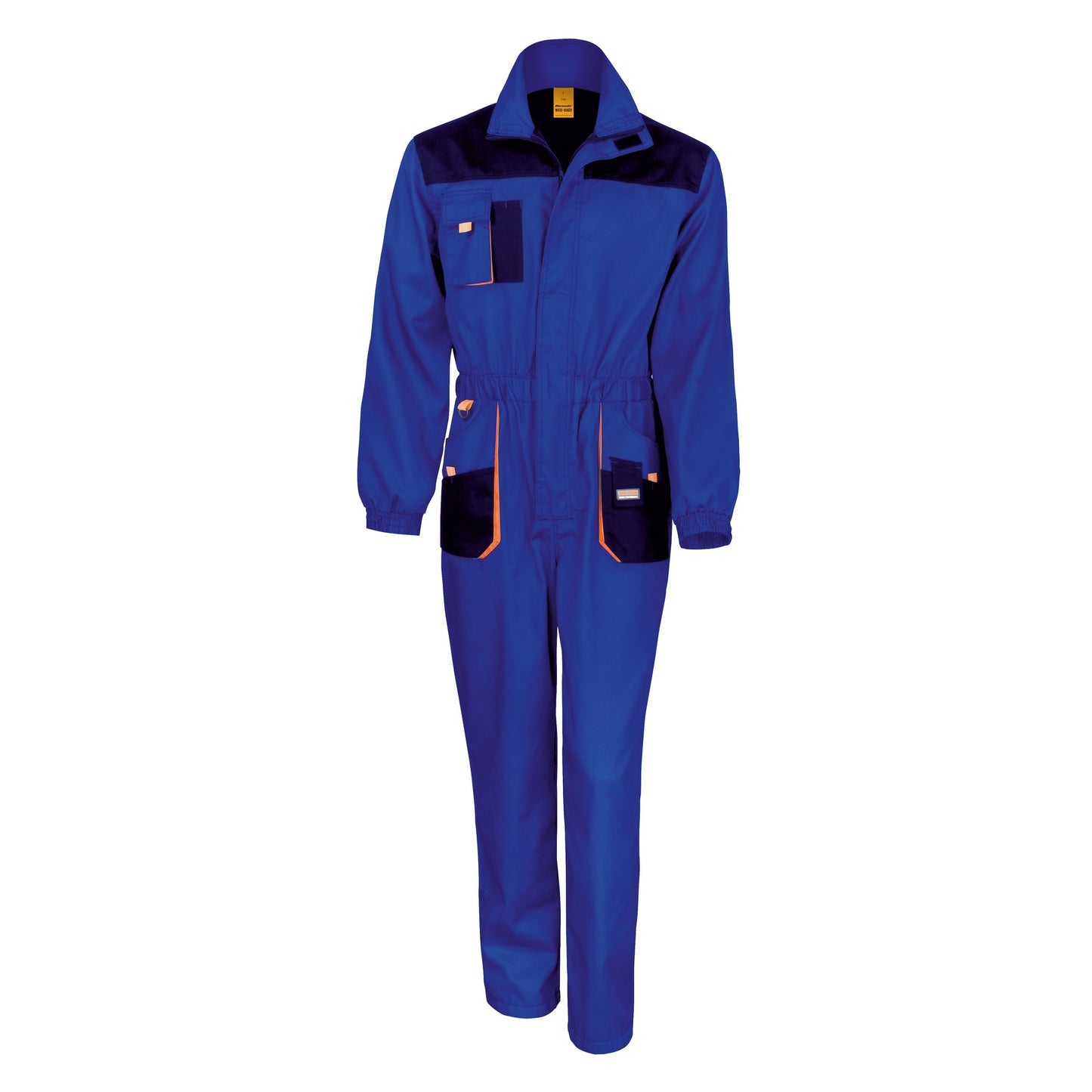 Royal - Navy - Orange - Front - Result Unisex Work-Guard Lite Workwear Coverall (Breathable And Windproof)