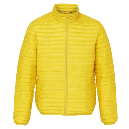 Bright Yellow - Front - 2786 Mens Tribe Fineline Padded Jacket