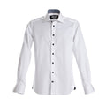 White- Black - Side - J Harvest & Frost Mens Red Bow Collection Regular Fit Formal Shirt