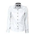 White- Black - Front - J Harvest & Frost Womens-Ladies Red Bow Collection 20 Long Sleeve Shirt