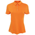 Bright Orange - Front - Adidas Teamwear Womens-Ladies Lightweight Short Sleeve Polo Shirt