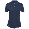 Navy - Front - Adidas Teamwear Womens-Ladies Lightweight Short Sleeve Polo Shirt