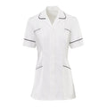 White-Sailor Navy - Front - Alexandra Womens-Ladies Colour Trim Medical-Healthcare Tunic