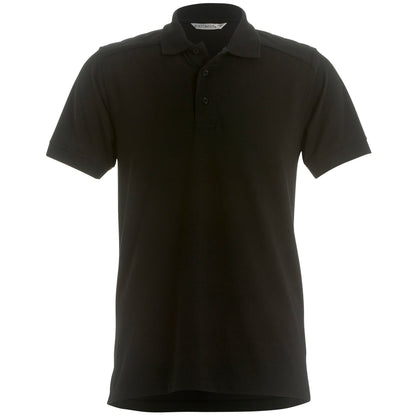 Black - Front - Kustom Kit Mens Klassic Heavyweight Slim Fit Polo
