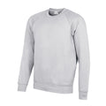 Grey - Front - AWDis Academy Mens Crew Neck Raglan Sweatshirt
