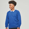 Royal Blue - Back - AWDis Academy Mens Crew Neck Raglan Sweatshirt