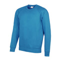 Sky - Front - AWDis Academy Mens Crew Neck Raglan Sweatshirt