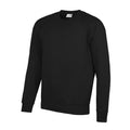 Black - Front - AWDis Academy Mens Crew Neck Raglan Sweatshirt