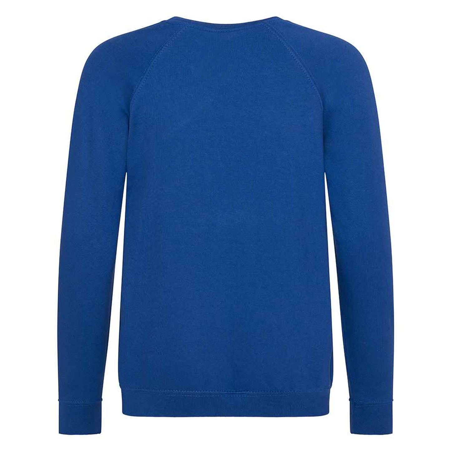 Deep Royal - Back - AWDis Academy Childrens-Kids Crew Neck Raglan School Sweatshirt