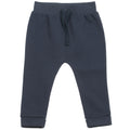 Navy - Front - Larkwood Baby-Toddler Cotton Rich Jogging Bottoms-Pants