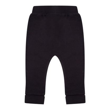 Black - Back - Larkwood Baby-Toddler Cotton Rich Jogging Bottoms-Pants