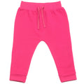 Fuchsia - Front - Larkwood Baby-Toddler Cotton Rich Jogging Bottoms-Pants