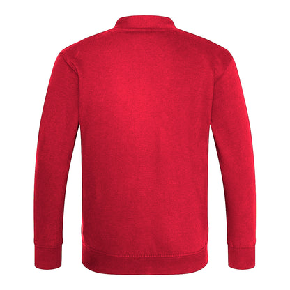 Red - Back - AWDis Academy Childrens-Kids Button Up School Cardigan